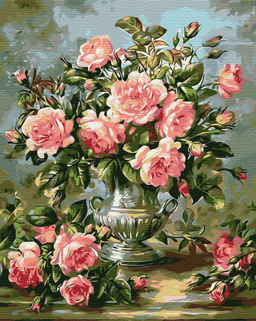 Bukiet Róż Malowanie Po Numerach