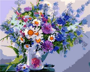 Bukiet kwiatów Obraz Do Malowania Po Numerach