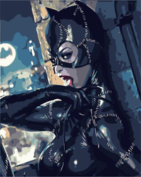 Catwoman Obraz Do Malowania Po Numerach