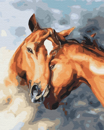 Czułość konia Obraz Do Malowania Po Numerach
