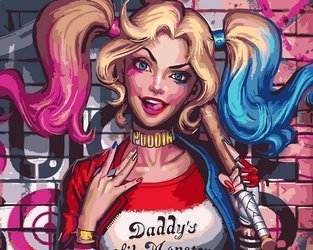 Harley Quinn Malowanie Po Numerach