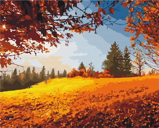 Jesienny las Obraz Do Malowania Po Numerach