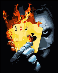 Karty ognia Jokera Obraz Do Malowania Po Numerach