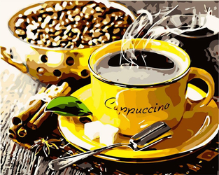 Kawa aromatyzowana Obraz Do Malowania Po Numerach