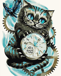 Kot z Cheshire Obraz Do Malowania Po Numerach