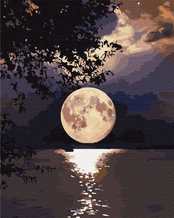 Księżyc Nad Wodą Malowanie Po Numerach