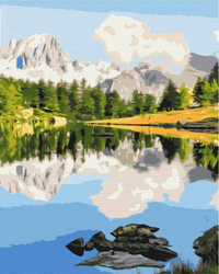 Lustro górskie Obraz Do Malowania Po Numerach