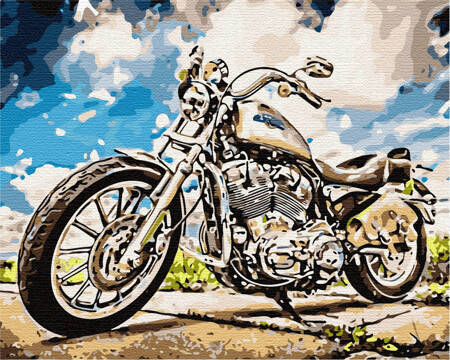 Motocykl Obraz Do Malowania Po Numerach
