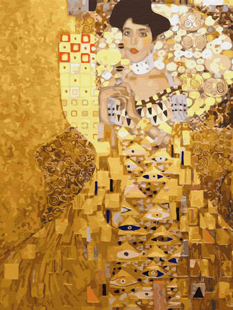 Mozaika Diamentowa 5D Bez Ramy Portret Adele Bloch-Bauer I Gustav Klimt 30x40 Haft Diamentowy