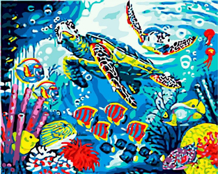 Podwodny świat Obraz Do Malowania Po Numerach