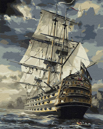 Statek Żaglowiec Malowanie po numerach