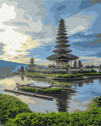Świątynia Oolong Dan. Bali Obraz Do Malowania Po Numerach
