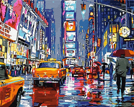 Times Square New York Obraz Do Malowania Po Numerach