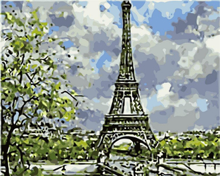 Wiosna w Paryżu Obraz Do Malowania Po Numerach