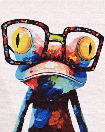 Żaba W Okularach Malowanie Po Numerach