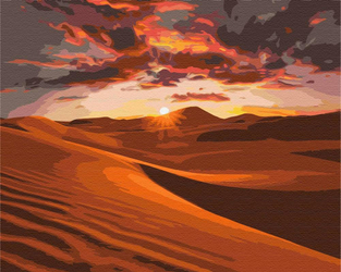 Zachód słońca na pustyni Obraz Do Malowania Po Numerach