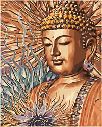 Złoty Budda Obraz Do Malowania Po Numerach