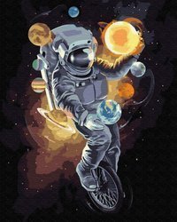 Żongler kosmosu Malowanie po numerach