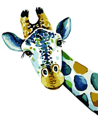 Żyrafa Obraz Do Malowania Po Numerach