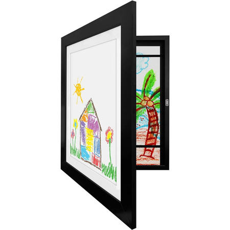 kids art frame black