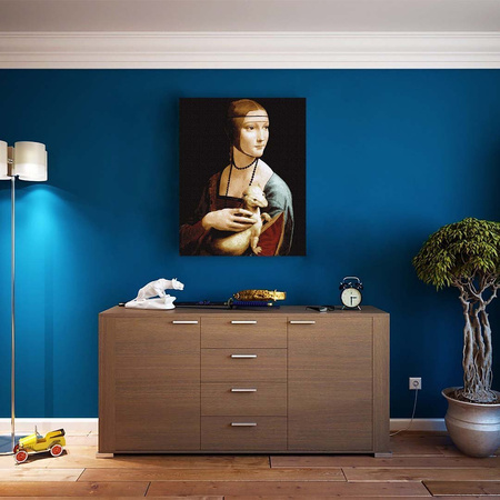 Dama z gronostajem Leonardo da Vinci 50x65 cm malowanie po numerach