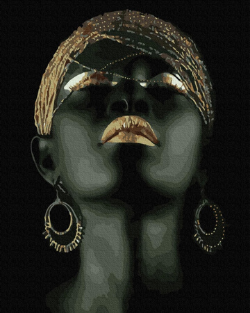 Portret w złocie Malowanie po numerach