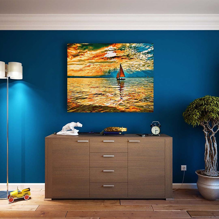 Niebo w Ogniu słońca Malowanie po numerach