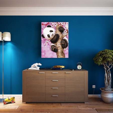 Słodka Panda 30x40 Malowanie Po Numerach