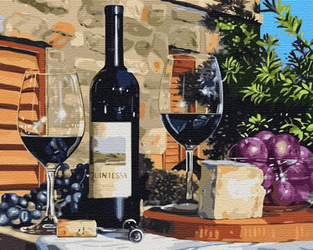 Wino Obraz Do Malowania Po Numerach