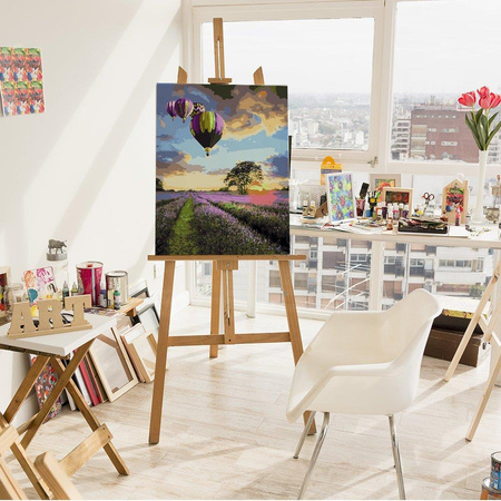 Lot balonem nad lawendą Malowanie Po Numerach