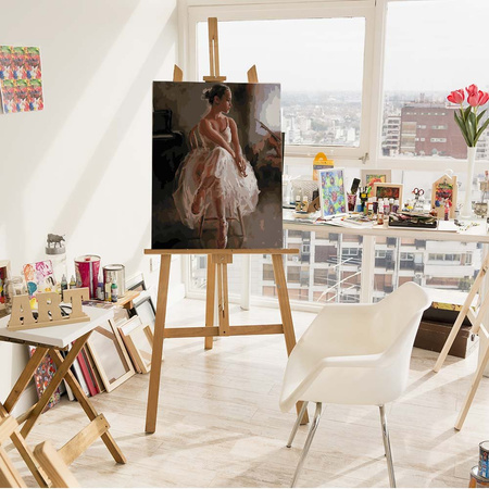 Młoda gwiazda baletu Malowanie po numerach