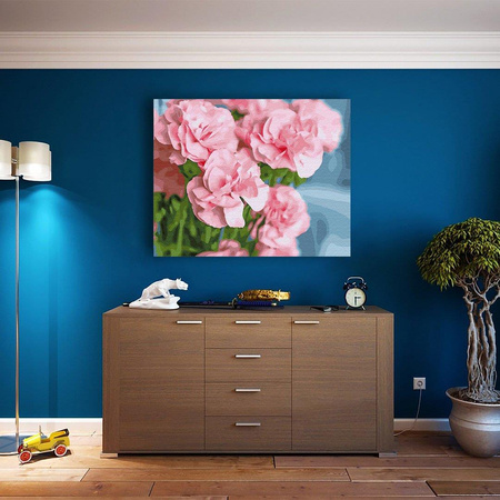 Różowa kamelia Malowanie Po Numerach