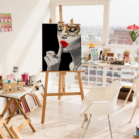 Zamaskowana dziewczyna Obraz Do Malowania Po Numerach