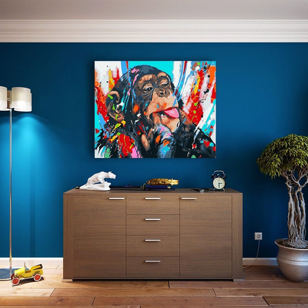 Małpa Malowanie Po Numerach