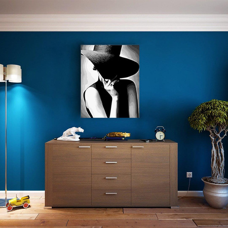 Pani w kapeluszu Obraz Do Malowania Po Numerach