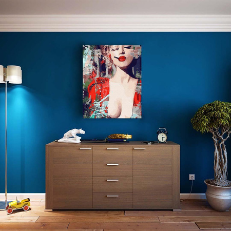 Tajemnicza moc czerwieni Malowanie po numerach 40x50 cm