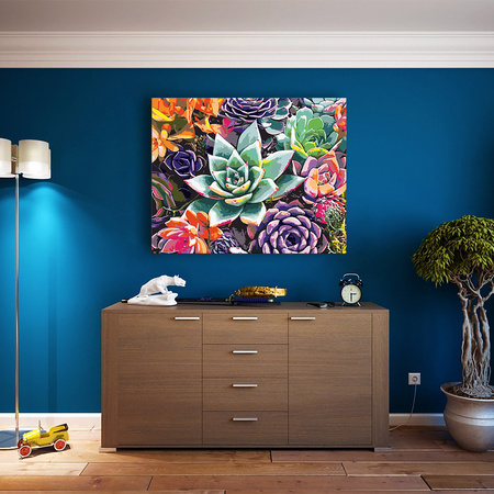 Duże Kwiaty Obraz Do Malowania Po Numerach