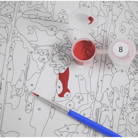 Delikatny pąk róży Malowanie po numerach