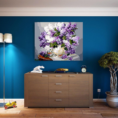 Bukiet Z Bzu Obraz Do Malowania Po Numerach