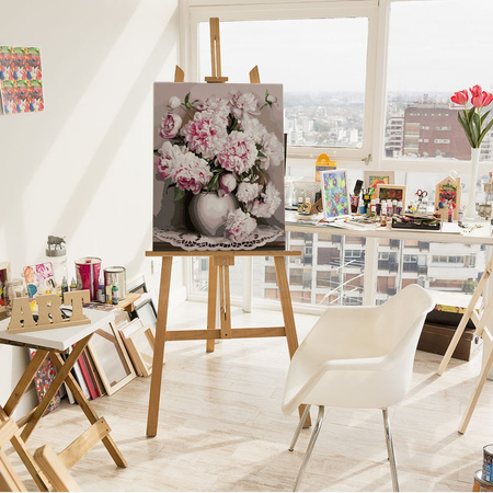 Kwiaty Piwonie Obraz Malowanie Po Numerach