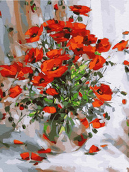 Mozaika Diamentowa 5D Bez Ramy Maki 30x40 Haft Diamentowy