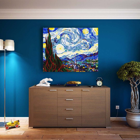 Vincent van Gogh „Gwiaździsta noc” Malowanie po numerach
