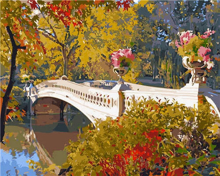 Most nad rzeką Obraz Do Malowania Po Numerach