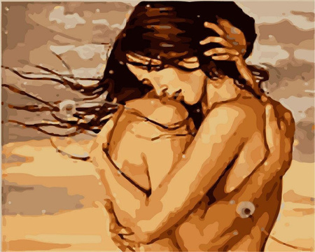 Czuły uścisk Obraz Do Malowania Po Numerach