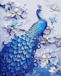 Piękny paw Malowanie po numerach