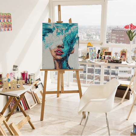 Cicha woda brzegi rwie Malowanie po numerach