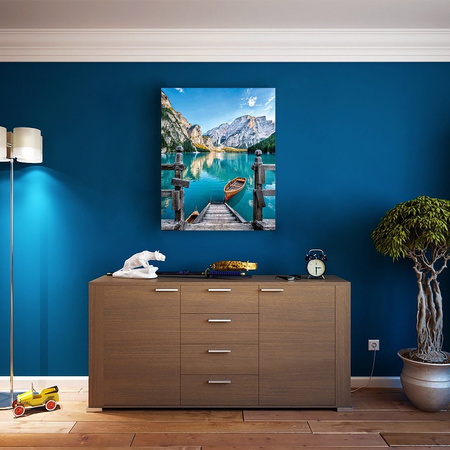 Łódź nad jeziorem Malowanie Po Numerach