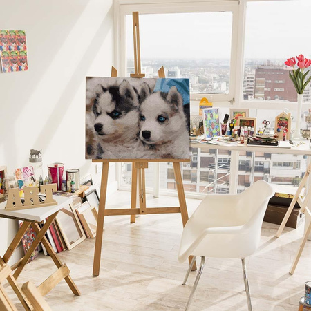 Słodkie husky Malowanie Po Numerach