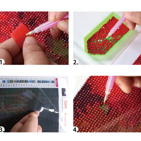 Mozaika Diamentowa 5D Bez Ramy Niebieskooki Kotek 30x40 Haft Diamentowy