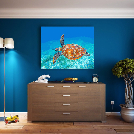 Żółw w oceanie Obraz Do Malowania Po Numerach